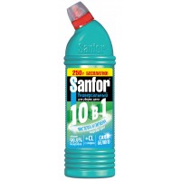 САНФОР гель WС Морской Бриз 750мл+250мл БЕСПЛАТНО для сантехники Антиналет (синий)